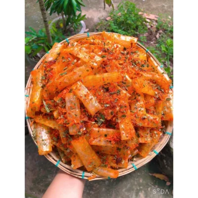 bánh tráng dẻo tôm cay