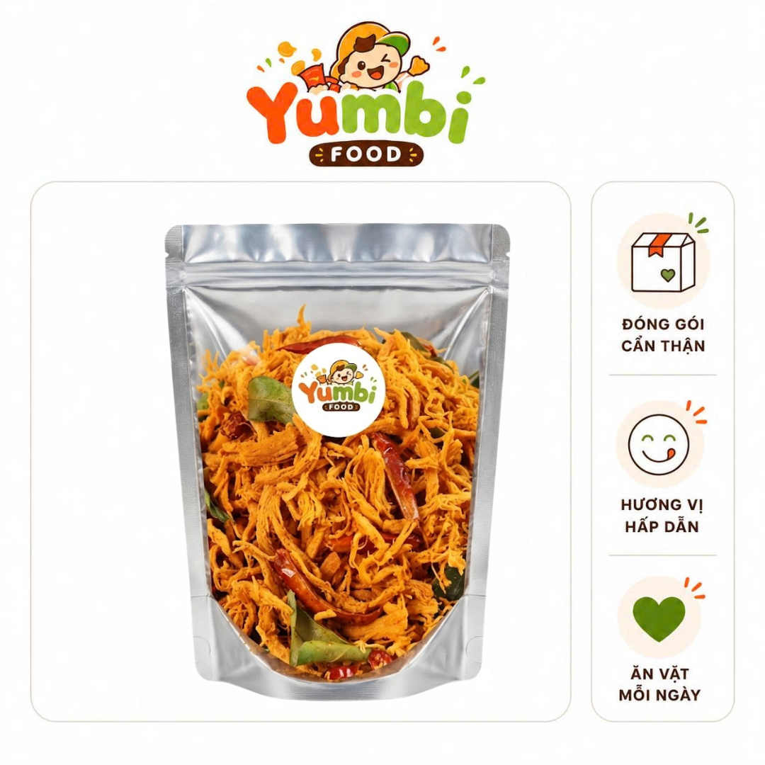 Khô gà lá chanh siêu gon cay đậm vị