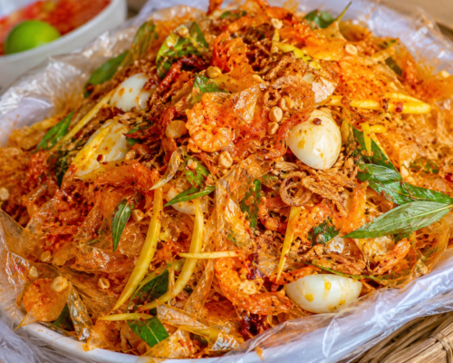 bánh tráng trộn